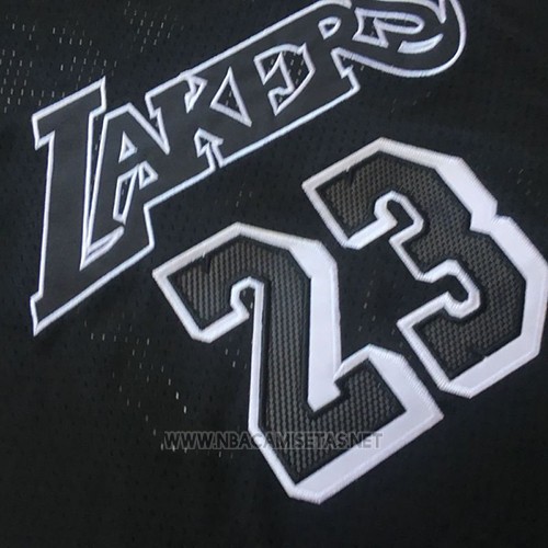 Camiseta Manga Corta Los Angeles Lakers Lebron James NO 23 Negro